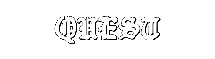 Quest Knight 3D  Free Fonts Download