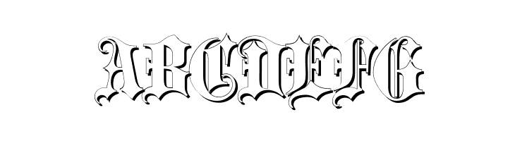 Blackletter Shadow  Free Fonts Download