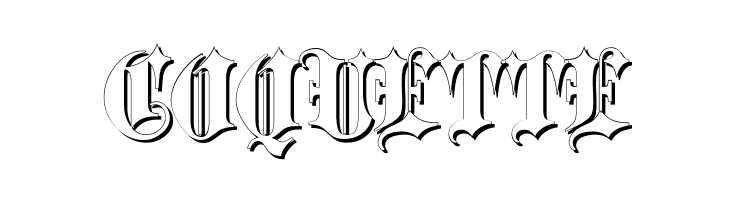 Blackletter Shadow  Free Fonts Download