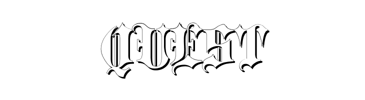 Blackletter Shadow  Free Fonts Download