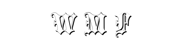 Blackletter Shadow  Free Fonts Download