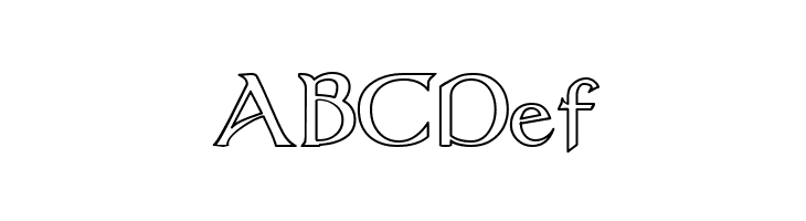 Dumbledor 2 Outline  Free Fonts Download