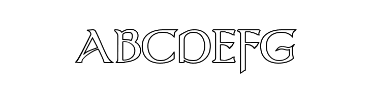 Dumbledor 3 Outline  Free Fonts Download