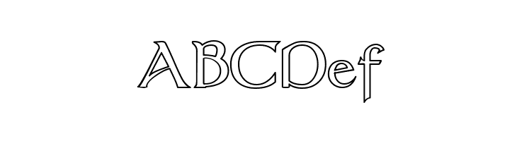 Dumbledor 3 Outline  Free Fonts Download