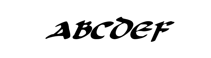 Cry Uncial Italic  Free Fonts Download