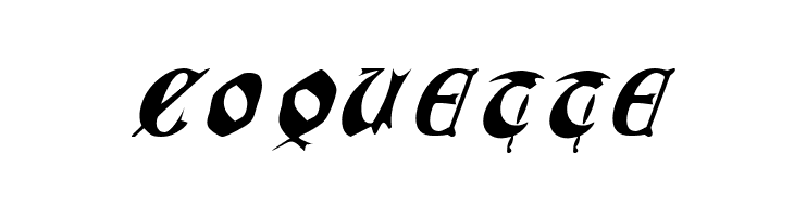 QuaelGothicItalicsCondensed  Free Fonts Download