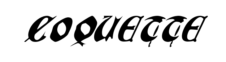 QuaelGothicItalics  Free Fonts Download
