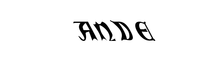 QuaelGothicLeftyCondensed  Free Fonts Download