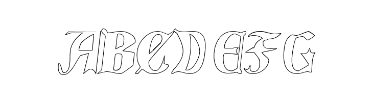 QuaelGothicHollow  Free Fonts Download