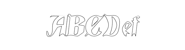 QuaelGothicHollow  Free Fonts Download