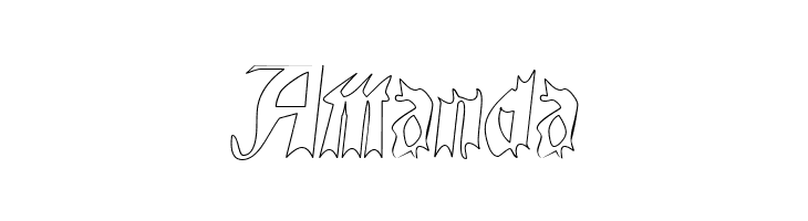 QuaelGothicHollow  Free Fonts Download