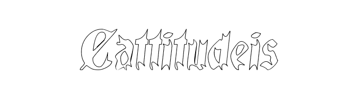 QuaelGothicHollow  Free Fonts Download