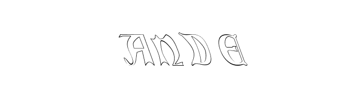 QuaelGothicHollowLeftyCondensed  Free Fonts Download