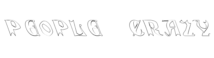 QuaelGothicHollowLeftyCondensed  Free Fonts Download