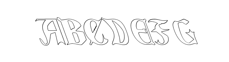 QuaelGothicHollowLefty  Free Fonts Download