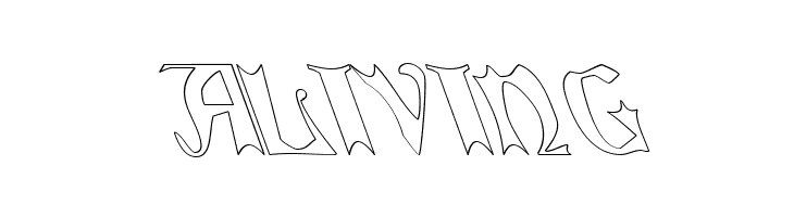 QuaelGothicHollowLefty  Free Fonts Download