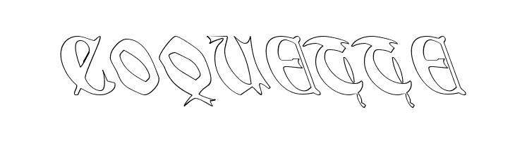 QuaelGothicHollowLefty  Free Fonts Download