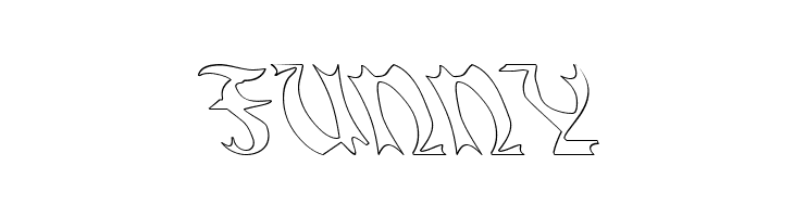 QuaelGothicHollowLefty  Free Fonts Download