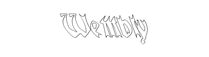 QuaelGothicHollowLefty  Free Fonts Download