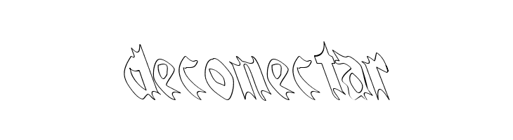 QuaelGothicHollowLefty  Free Fonts Download