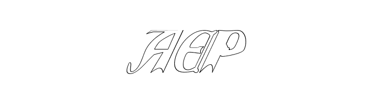 QuaelGothicHollowItalics  Free Fonts Download