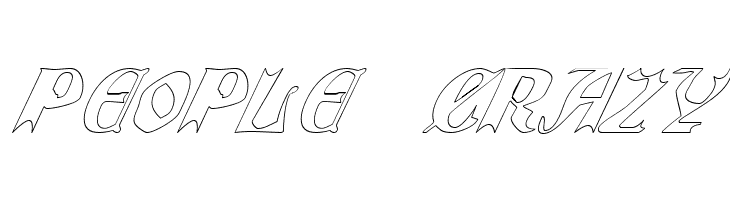 QuaelGothicHollowItalics  Free Fonts Download