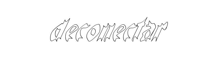 QuaelGothicHollowItalics  Free Fonts Download