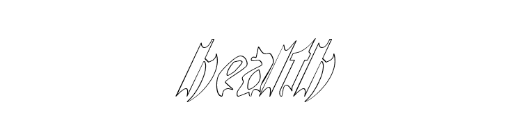 QuaelGothicHollowItalics  Free Fonts Download