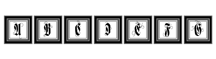 FramedFraxCaps  Free Fonts Download