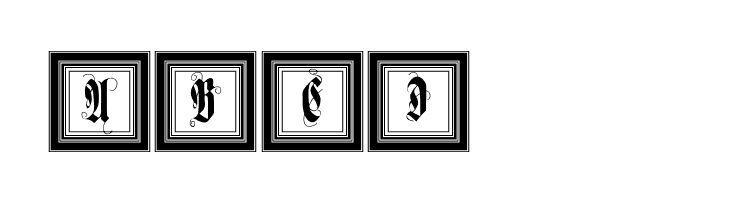 FramedFraxCaps  Free Fonts Download