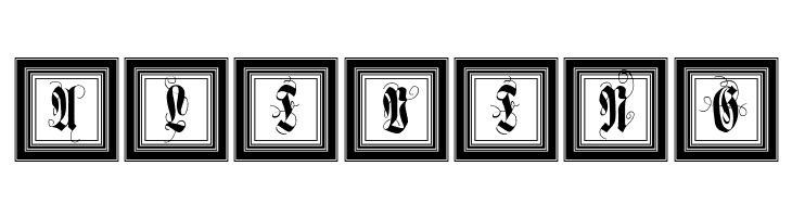 FramedFraxCaps  Free Fonts Download