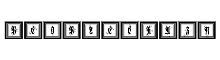 FramedFraxCaps  Free Fonts Download