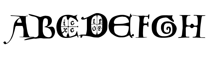 12th century caps  Free Fonts Download