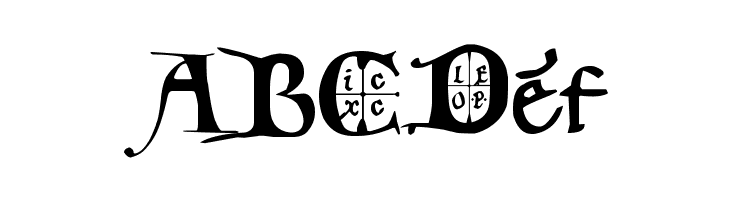 12th century caps  Free Fonts Download