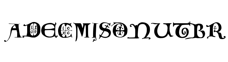 12th century caps  Free Fonts Download