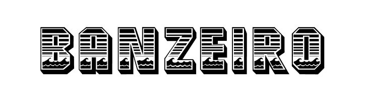 Ocean View Initials  Free Fonts Download