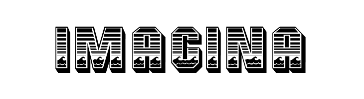 Ocean View Initials  Free Fonts Download