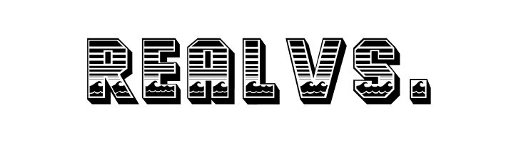 Ocean View Initials  Free Fonts Download