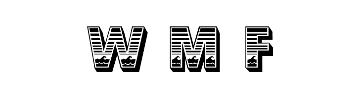 Ocean View Initials  Free Fonts Download