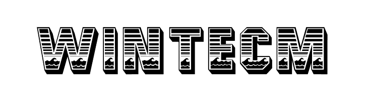 Ocean View Initials  Free Fonts Download