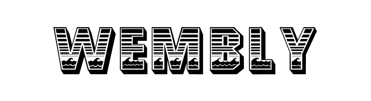 Ocean View Initials  Free Fonts Download