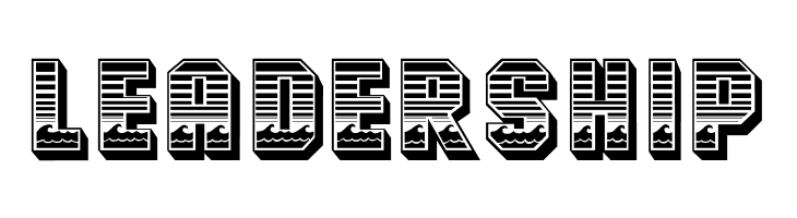 Ocean View Initials  Free Fonts Download