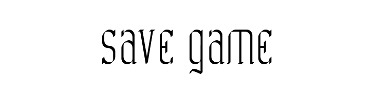 SAVE%2BGAME Catharsis Requiem Font