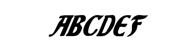 Sable Lion Italic  Free Fonts Download