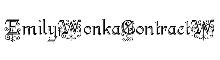 EmilyWonkaContractW KellyAnnGothic Font