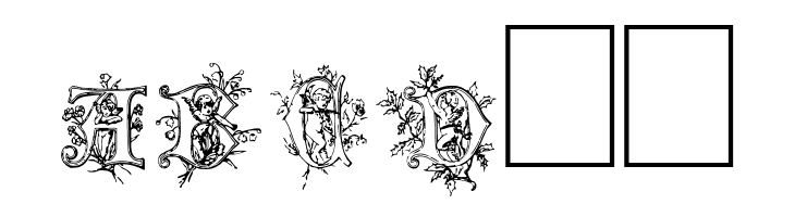 Cherubim Initials  Free Fonts Download