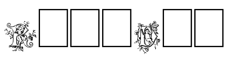 Cherubim Initials  Free Fonts Download