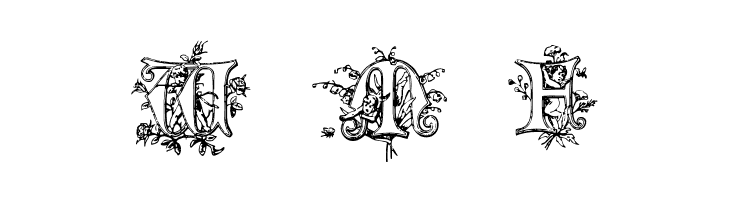 Cherubim Initials  Free Fonts Download