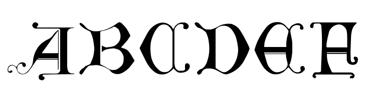 British Museum, 14th c.  Free Fonts Download