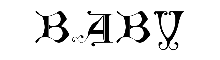 British Museum, 14th c.  Free Fonts Download